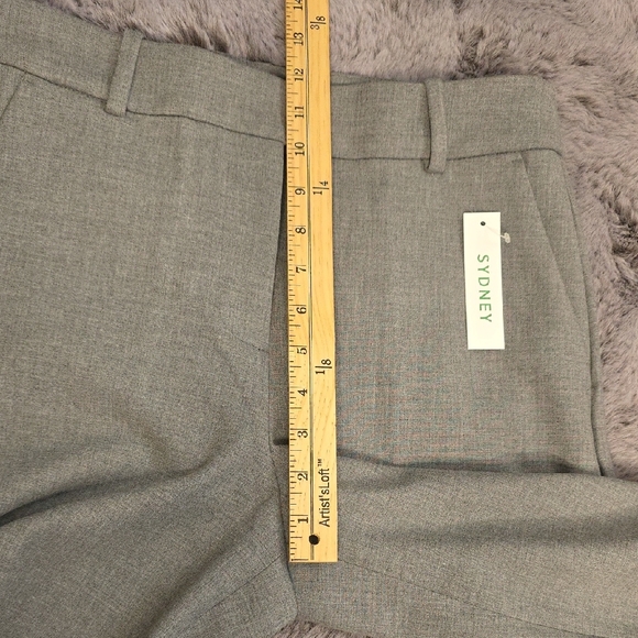 Sydney wide-leg Cropped Ankle Grey pant in four-season stretch Size 8 - Picture 8 of 13